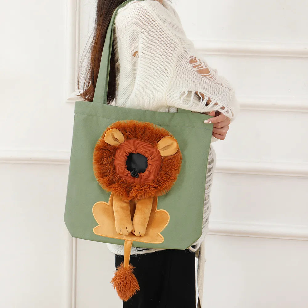 Bolsa Transporte para Gatos Estilo Leãozinho