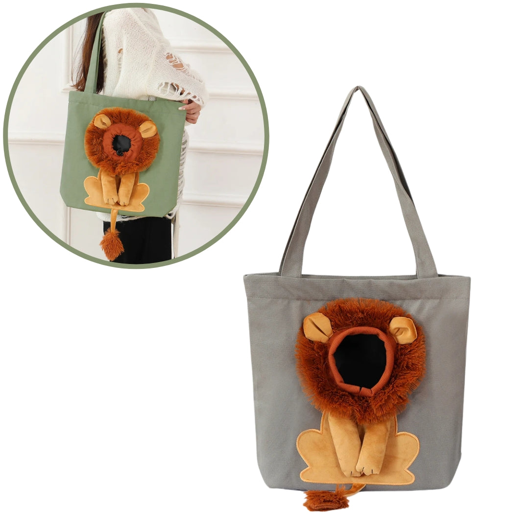 Bolsa Transporte para Gatos Estilo Leãozinho