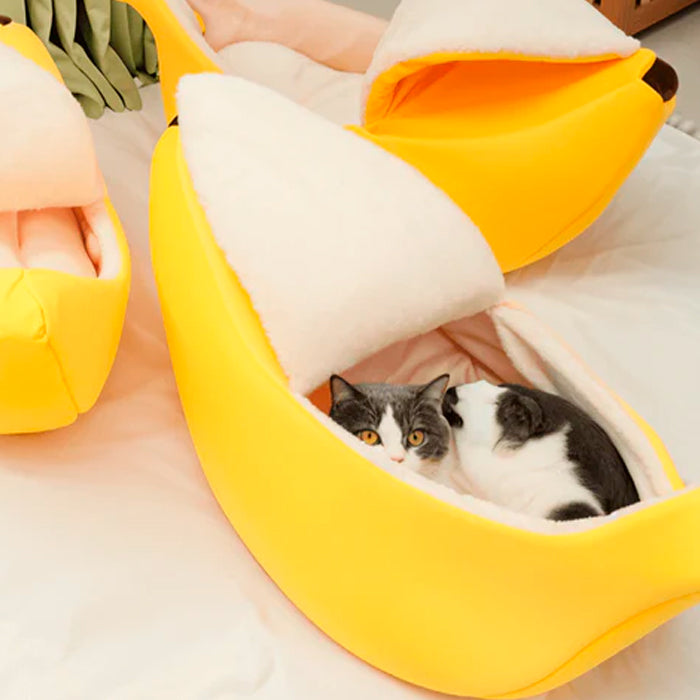 Cama Casinha Banana para Gatos RonCat