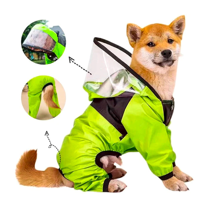 Capa de Chuva Impermeável para Cachorro