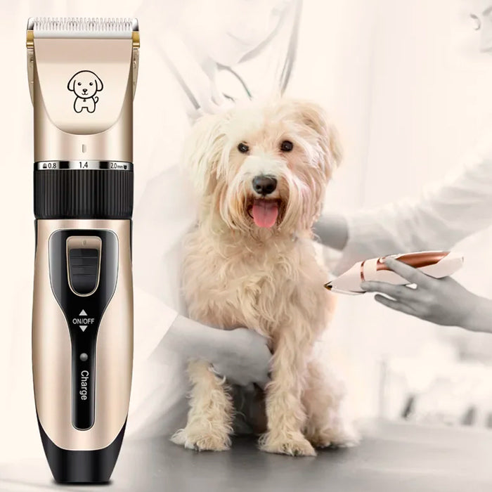 Máquina de Tosa Profissional sem Fio para Pets 4 Pentes