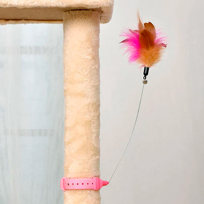 Brinquedo Interativo para Gatos Varinha com Penas