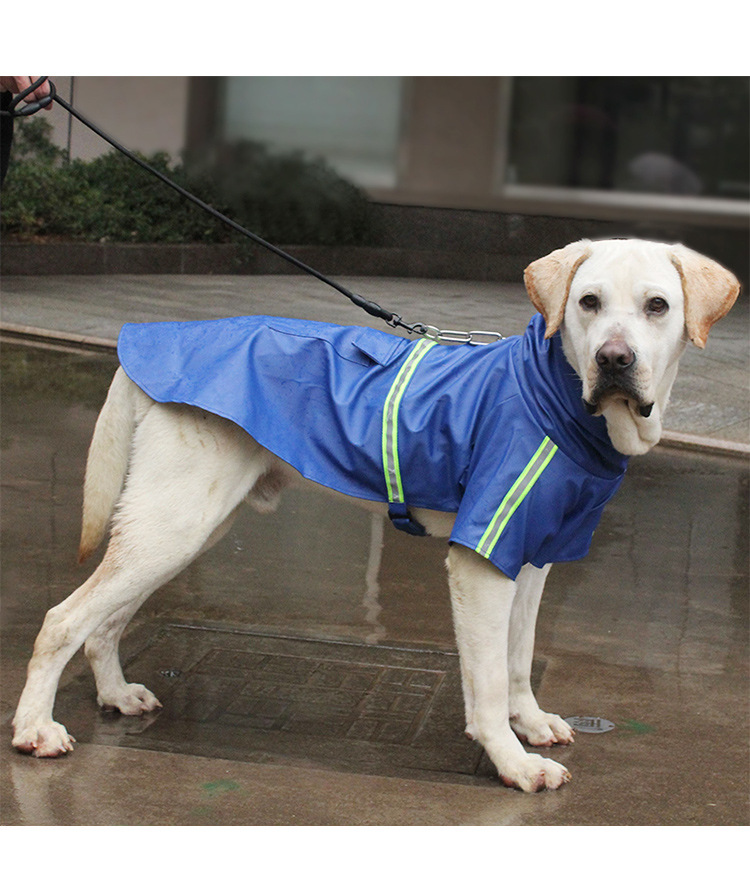 Capa de Chuva Pet Impermeável Faixa Refletiva DryPe