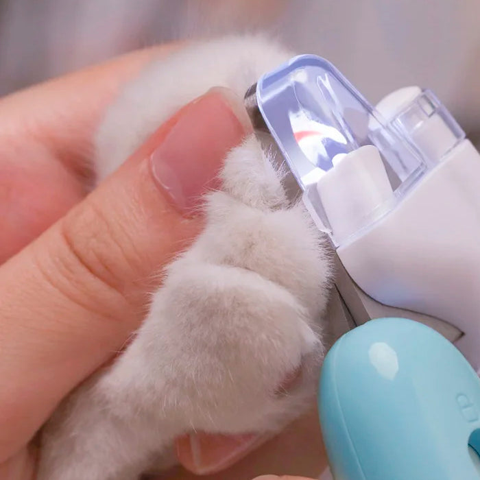 Mini Alicate Cortador de Unhas Led para Gatos