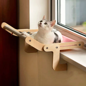 Poleiro Suspenso Cama e Janela para Gatos